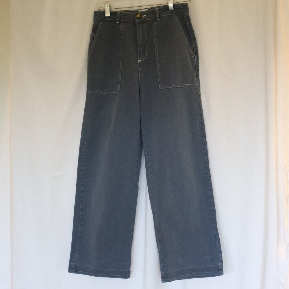 BDG Urban Outfitters Wide Leg High Rise Pants Charcoal Gray Size 28